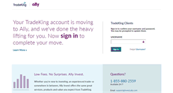Desktop Screenshot of investor.tradeking.com