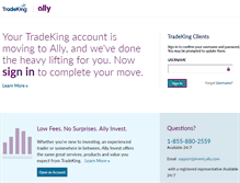 Tablet Screenshot of investor.tradeking.com